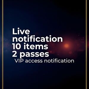VIP Access Live Notification Pass